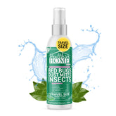 WP CHOMP travel-size bed bug repellent bottle for on-the-go pest control.