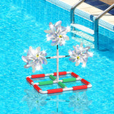 WSBXBB pool bird deterrent floating windmill blades reflect light to deter birds from pools