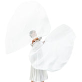 Wuchieal 55-inch white worship flags in a 2-pack for group dances and church services