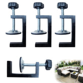 WUYIZHEHAO 3-inch adjustable patio clip closeup showing secure sectional connections.