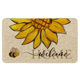 Wylumen sunflower welcome doormat 17x29 with non-slip surface for secure entry.