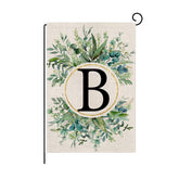 Wyooxoo monogram B floral garden flag 12x18, ideal for outdoor display