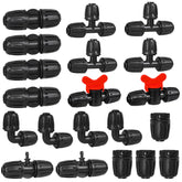WZFLRUA half-inch drip fittings couplings provide secure, leak-free irrigation connections.