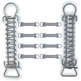 WZKO 8-inch stainless steel spring closeup highlighting durability for winter pool covers