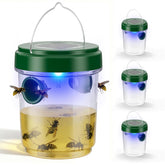 X-octenol Wasp Trap with solar panel lure light attracts pests for outdoor gatherings