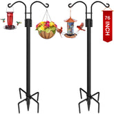 XDW-GIFTS double shepherds hooks outdoor base prongs anchor for sturdy garden display