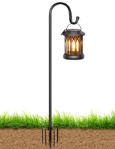 XDW-GIFTS shepherd hooks with 5-base prongs securing outdoor decor