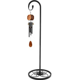 Xensdenban 63 inch shepherd hook with base assembly for secure outdoor displays