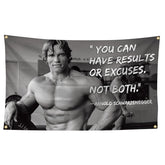 XEODE Arnold Schwarzenegger flag with brass grommets for durable outdoor hanging.