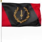 XIFAN Black American Heritage Flag 3x5 banner for wall or flagpole