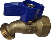 XFITTING 3/4in female NPT x 3/4in GHT bibb close-up, no-kink design boosts flow.