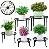 Xgunion metal plant stand 11inch diameter supports heavy pots indoors or outdoors.