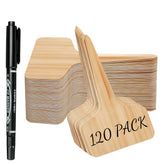 Xgunion plant labels and stakes for durable garden organization in outdoor beds.