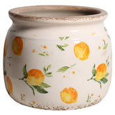 Xiaan Jiaju lemon-summer-decor-pot-6inch highlights vintage charm for indoor plants