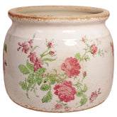 Xiaan Jiaju pastel floral ceramic pot with drainage for healthy indoor plants