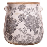 Xiaan Jiaju Tuscan planter close-up shows rustic texture and durable ceramic finish.