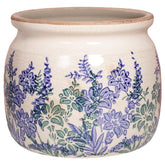 Xiaan Jiaju vintage blue pot with drainage hole for healthy indoor plants.