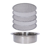 Xicooka soil sifter with 1mm mesh for fine soil screening and debris removal