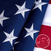 XIFAN American Flag 4x6ft front view for outdoor display with durable construction.