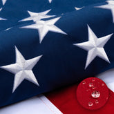 XIFAN deluxe cotton American flag 4x6 outdoor display with embroidered stars
