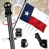 XIFAN 6ft stainless steel flag pole ready for outdoor Texas display