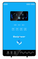 Xijia Hybrid Inverter display panel shows status and battery info for easy monitoring.