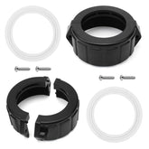 Ximoon spa heater split nut union close-up showing sturdy threads for leak-free installation.