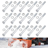 XINKE snowblower shear bolts kit with 15-pack for quick, secure replacement