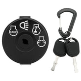 XINRINTONG ignition switch front view shows four-position design for smooth mower startup