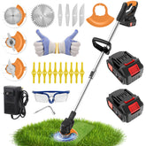 Xinweilan electric cordless weed wacker, lightweight and versatile for precise yard edging.