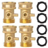 Xiny Tool brass valve body close-up showing solid construction for durable outdoor use.