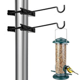 Xisakaca bird feeder hanger on deck clamp for secure outdoor feeding