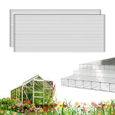 XISOCO 3P clear greenhouse panel showing twin-wall efficiency and light transmission
