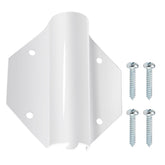 XJJ side-mount flag pole bracket secured on a railing for outdoor use.