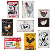 XLSXEXCL chicken coop sign with vintage design for stylish outdoor decor