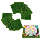 XLX TURF 12x12 artificial grass mats show lush surface for table decor and events