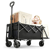 XMT 100L folding wagon interior capacity showing spacious storage for groceries and gear.