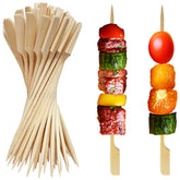 XMZY 6-inch bamboo skewers pack for versatile grilling and serving