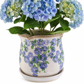 Xoogifae ceramic planter with ice crackle glaze adds vintage charm to interiors