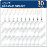 XPCARE bird scare disc with double-sided mirror deters birds with sunlight reflections.