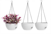 XQSHPDM hanging planters 3-pack 8-inch with self-watering feature for busy schedules