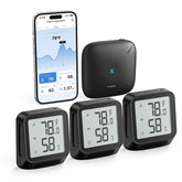 X-Sense WiFi thermometer displays room temperature and humidity.