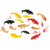 Xthrotsenk 20pc koi fish figurines pack for colorful terrariums and small tanks