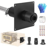 XTJHP generator exhaust extension muffler reduces outdoor noise in shed setups