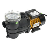 XtremepowerUS 3/4HP pool pump front view for efficient water circulation.