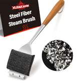 XUDAKAIXIN bristle-free steam grill brush for safe, quick cleaning on all grills.