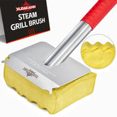 XUDAKAIXIN bristle-free grill brush with steam action for safe cleanup.