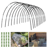 Xuwzenkl garden hoops assembled tunnel offers sturdy, rust-free support for seedlings and vegetable beds.