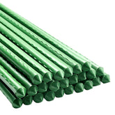 Xuwzenkl garden stake 36 inch close up shows durable hollow steel with rust resistant coating