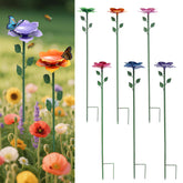 XXOUOUG Bee Watering Station with flower design attracts pollinators.